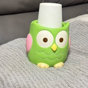 Target Green and Pink Owl bathroom set